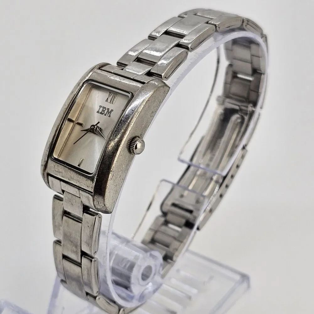 IBM Women's Watch‎ 20MM Gray Dial Gray Bracelet Band 7